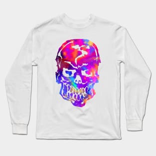 Rainbow Hippie Skull Long Sleeve T-Shirt